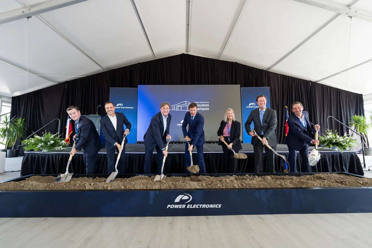 Power Electronics Houston PCS manufacturing facility groundbreaking
