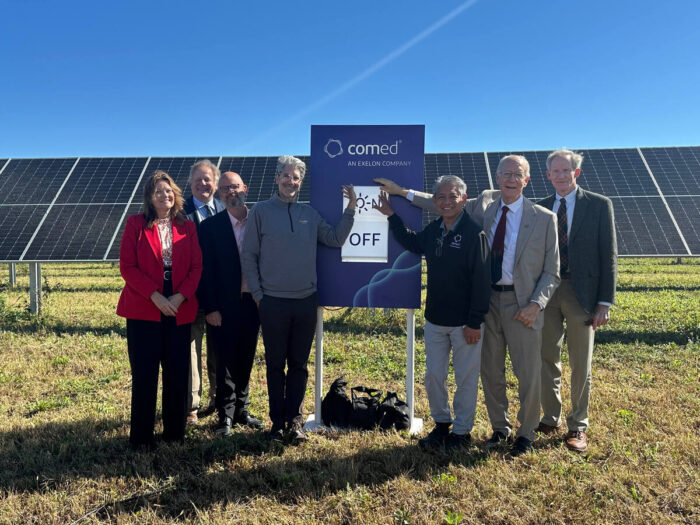 ComEd DeKalb Sunvest Projects Weekly solar installation airport