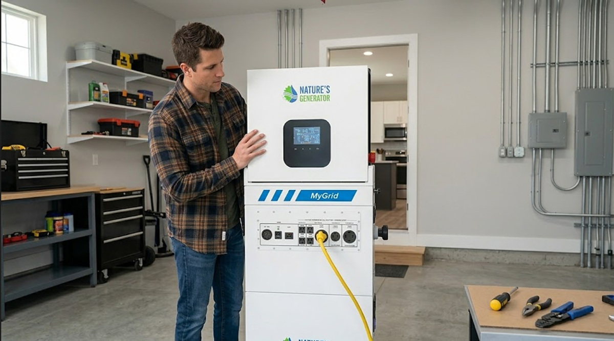 Nature's Generator MyGrid 10K Gen 2 battery backup whole-home energy system