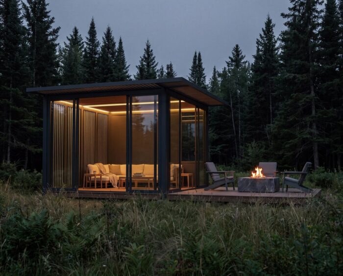 Outer Spaces backyard solar pavilion product