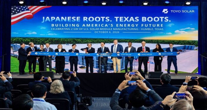 TOYO Texas 2 GW expansion ribbon cutting