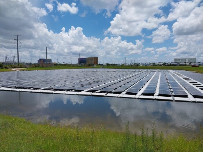 Floating solar Universal Epic Universe Florida