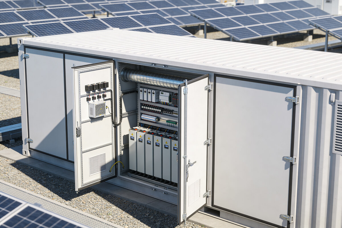 TurningPoint Energy battery storage community stock photo